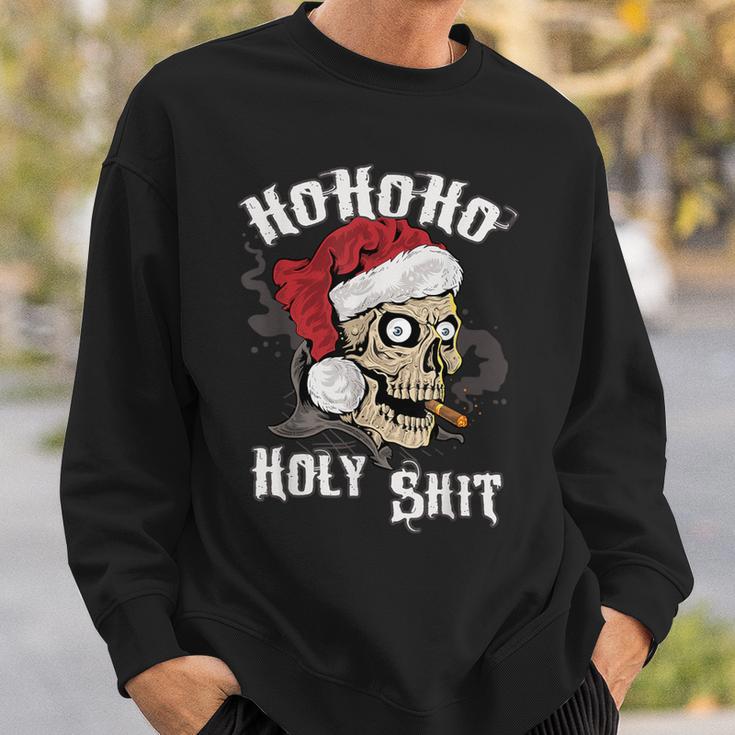 Christmas Santa Skull Rocker Sweatshirt Geschenke für Ihn