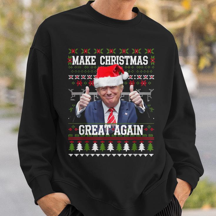 Make Christmas Great Again Trump Holiday Sweatshirt Geschenke für Ihn