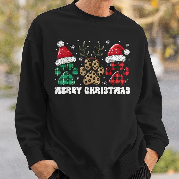 Christmas Outfit Christmas Party Outfit Cat Dog Paw Sweatshirt Geschenke für Ihn