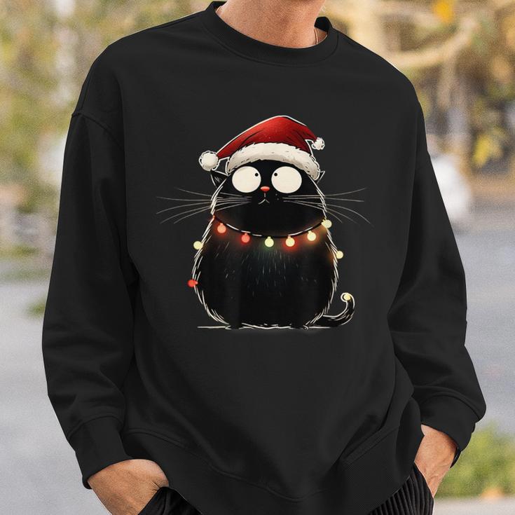 Christmas Tree Christmas Cat Christmas Sweatshirt Geschenke für Ihn