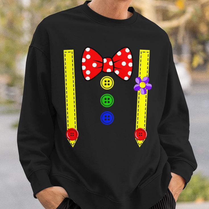 Clown Costume Group Costumes Carnival With Braces Bow Tie Sweatshirt Geschenke für Ihn