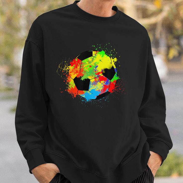 Colourful Football Ball Sweatshirt Geschenke für Ihn