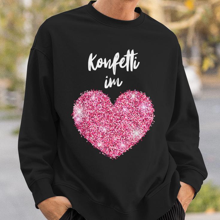 Confetti In The Heart – Kölle Alaaf Red Carnival Fashing Sweatshirt Geschenke für Ihn