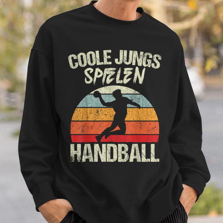 Cool Boys Playing Handball Handballer Boys Children's Sweatshirt Geschenke für Ihn