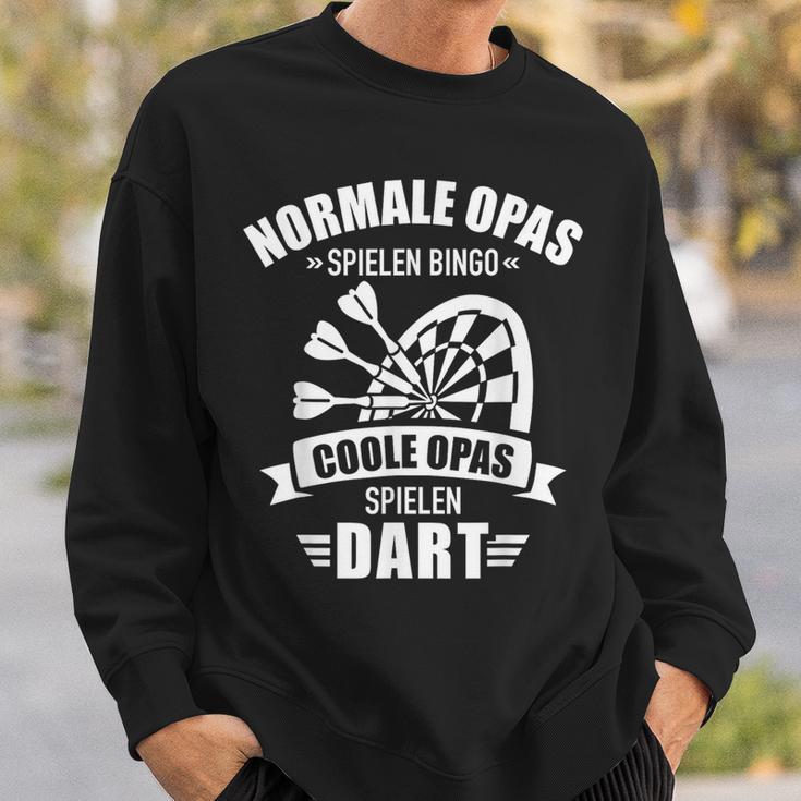 Cool Grandpa Play Dart Saying For Dart Player Sweatshirt Geschenke für Ihn