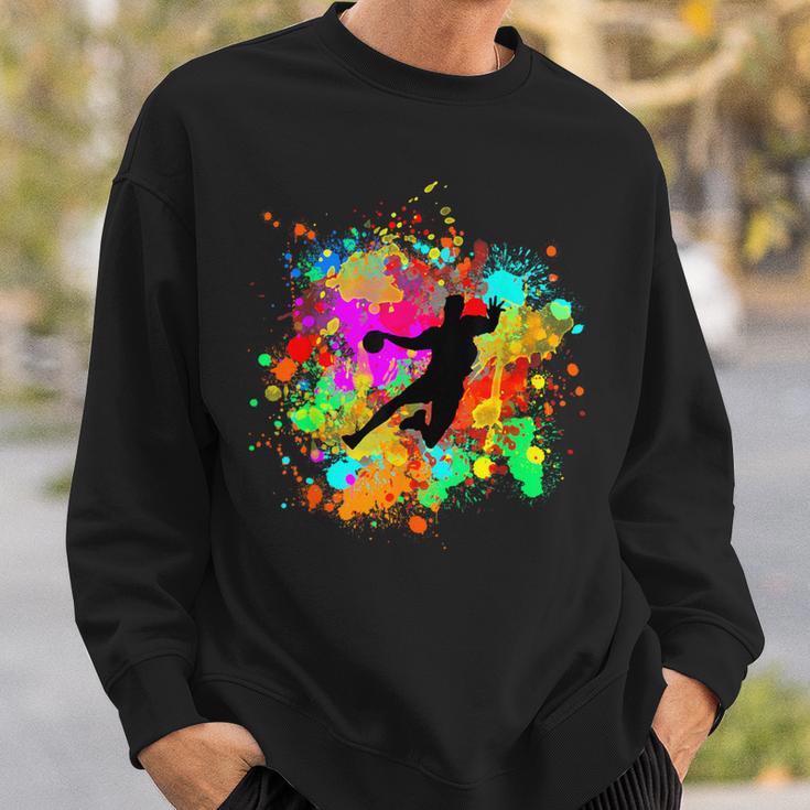 Cool Handball Player With Resin Ball For Safe Hit Sweatshirt Geschenke für Ihn