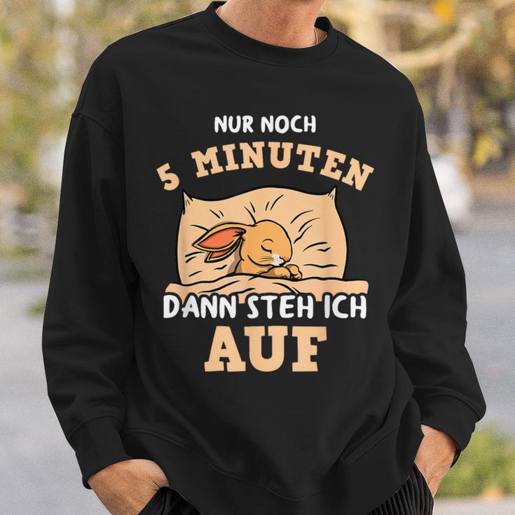 Cute Rabbit Saying For Late Sleepers Sleep Sleep Sweatshirt Geschenke für Ihn