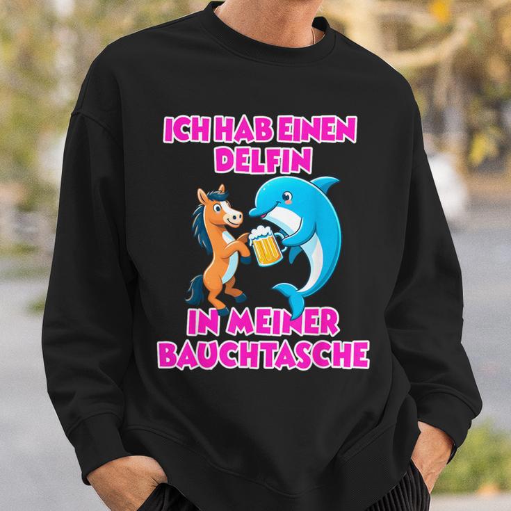 Delfin In Meiner Bauchtasche Party Outfit Summer Mallorca Sweatshirt Geschenke für Ihn