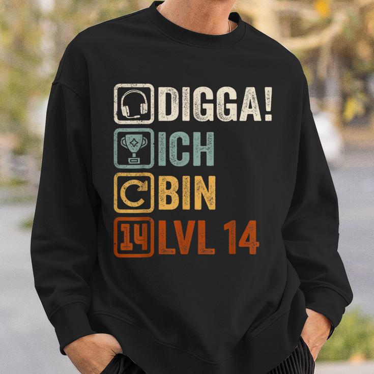 With Digga Ich Bin 14 Jahre Junge Geburtstag Sweatshirt Geschenke für Ihn