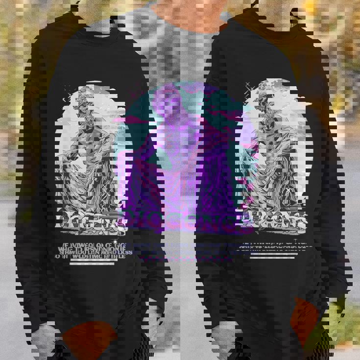 Diógenes Y2k Pastel Estética Estoica Cita Divertido Estoicismo Camisa de entrenamiento Regalos para él