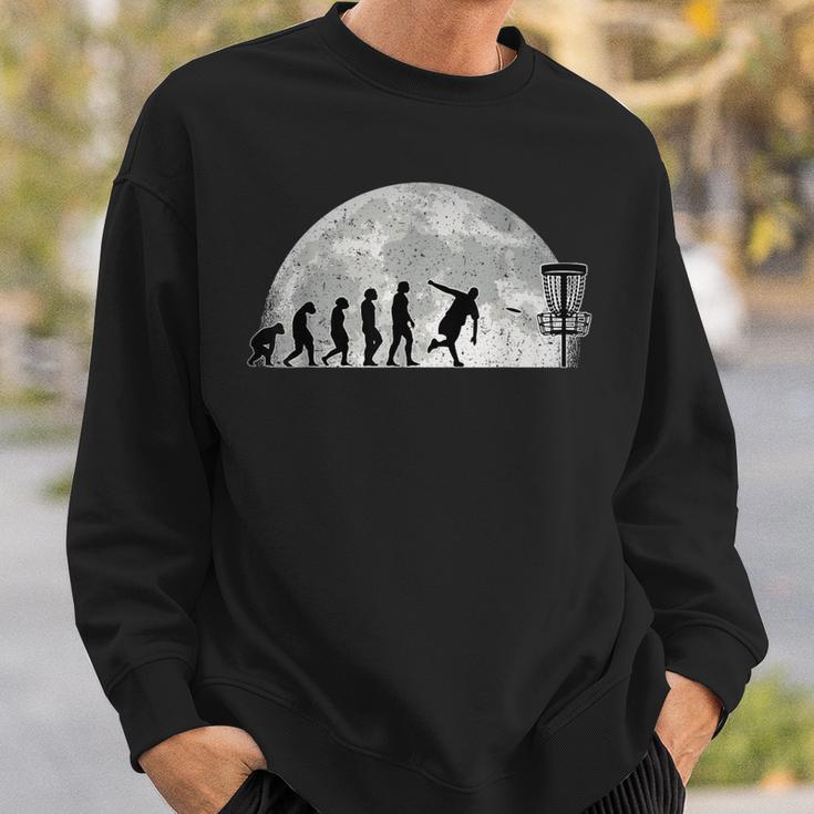 Discgolf Evolution Moon Throwing Disc Golf Disc Sweatshirt Geschenke für Ihn