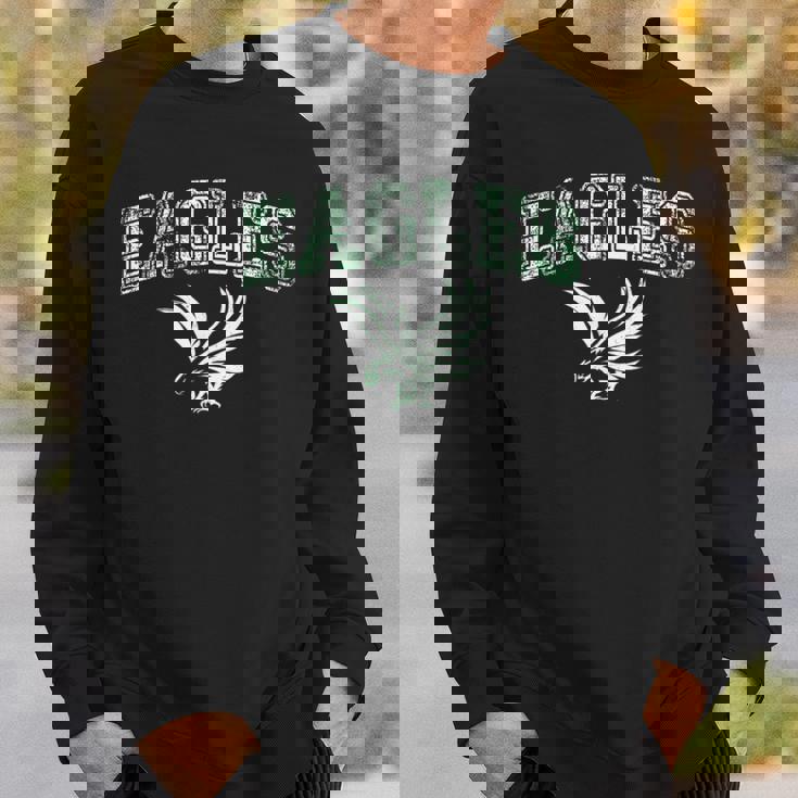Distressed Eagles Vintage Flying Eagles Fly Bird Sweatshirt Gifts for Him