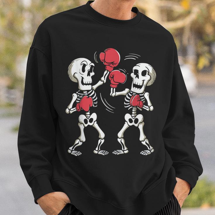Divertido Boxeador Para Amantes Del Boxeo Kickboxing Esqueleto Camisa de entrenamiento Regalos para él