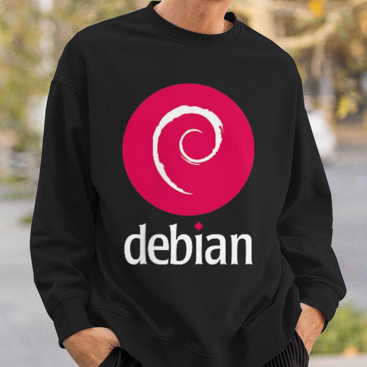 Double-Sided Debian Linux Software Of The Dedicated Community Sweatshirt Geschenke für Ihn