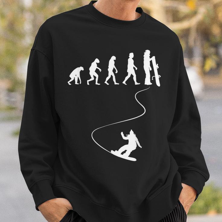 Drawn Simple Evolution Snowboard Sweatshirt Geschenke für Ihn