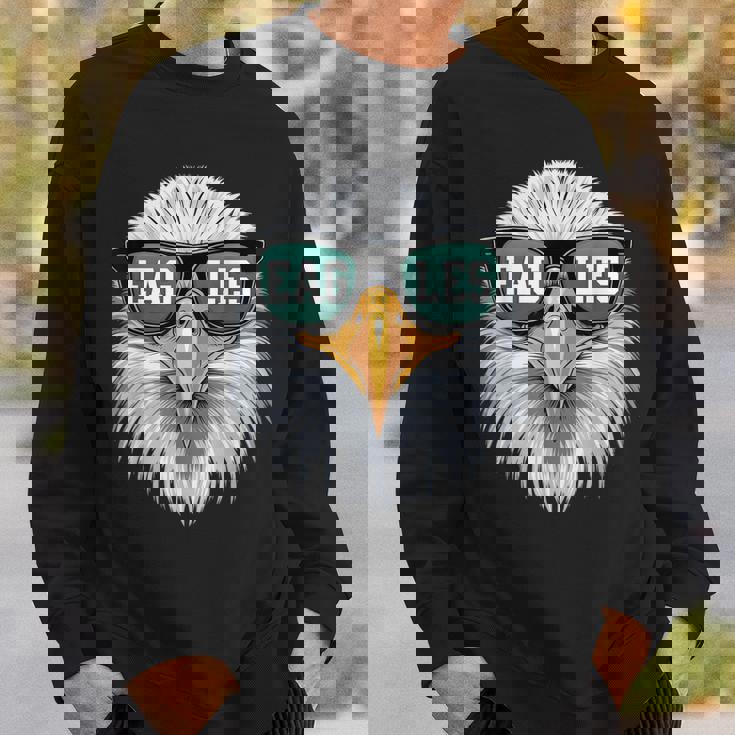 Eagles Lover Cool Bald Eagle's Head With Sunglasses Nature Sweatshirt Gifts for Him