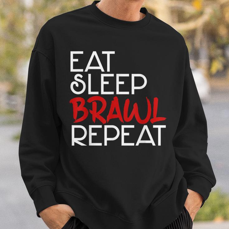 Eat Sleep Brawl Repeat Gamer Gamer Game Children's Star Sweatshirt Geschenke für Ihn