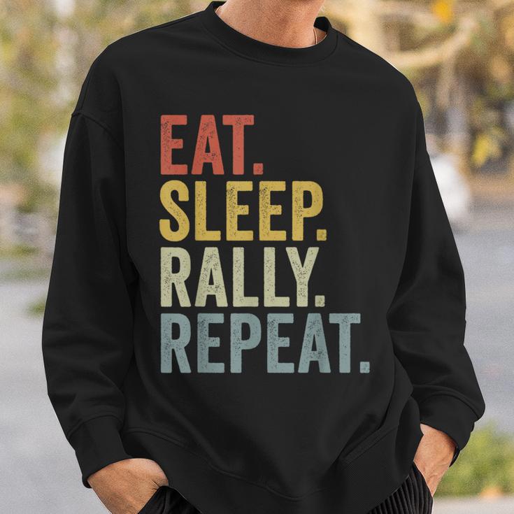 Eat Sleep Rally Repeat Rally Driving Sweatshirt Geschenke für Ihn