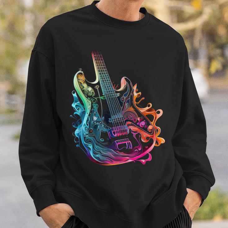 With Electric Guitar Sweatshirt Geschenke für Ihn