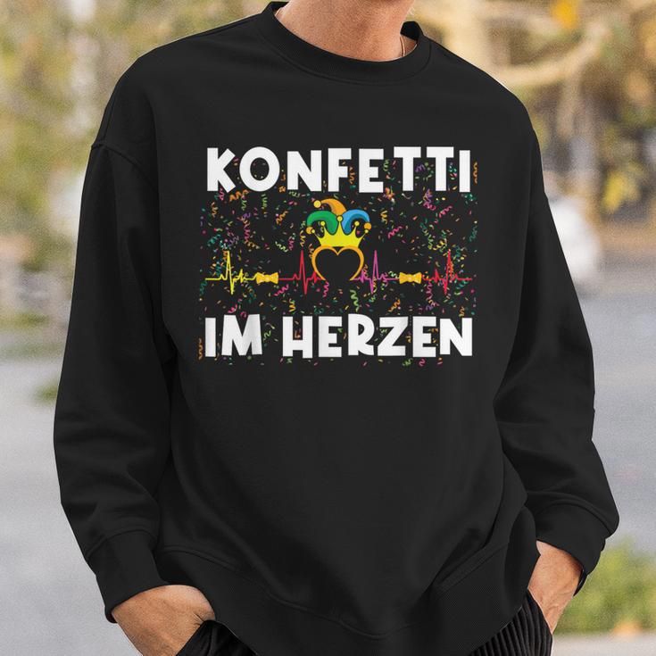 Fancy Dress Confetti In Heart Sweatshirt Geschenke für Ihn