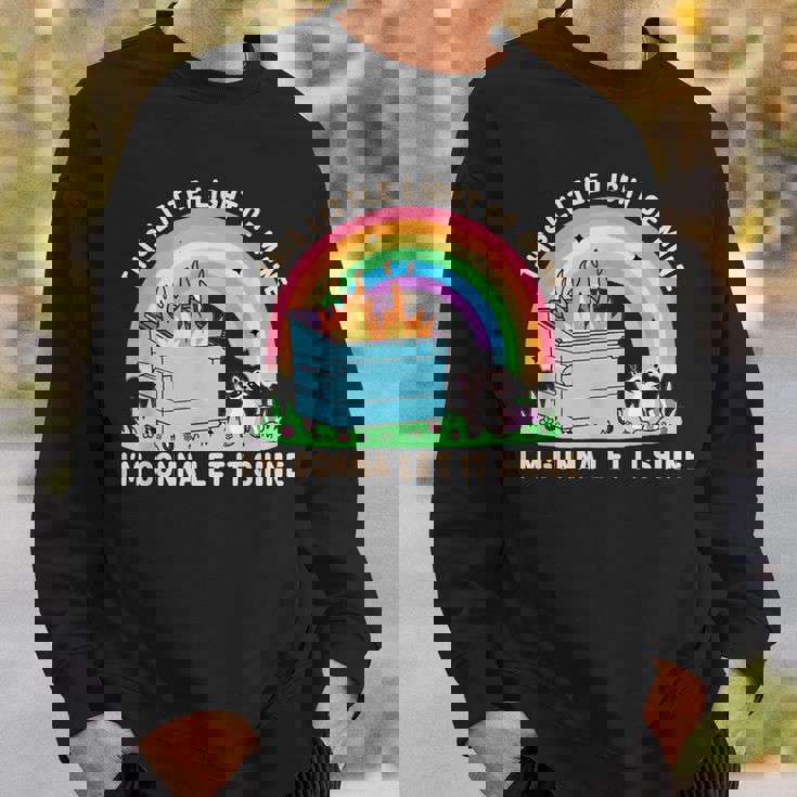 Feral Raccoon Meme Sweatshirt | Raccoons Team Trash | Fun Unisex Top Gifts for Him