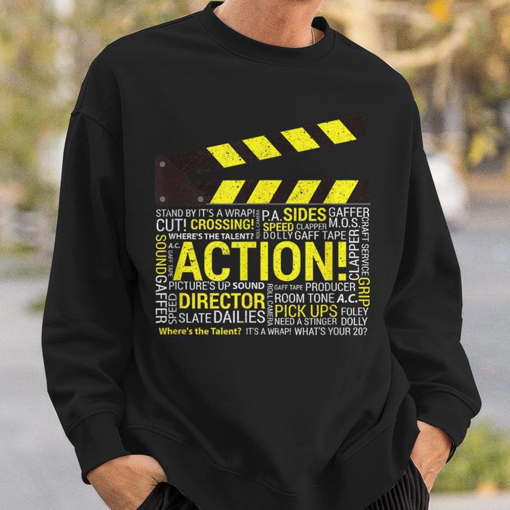 Filmmaker Director Cameraman Film Crew Sweatshirt Geschenke für Ihn