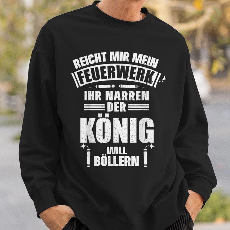 Fireworks King New Year's Eve Outfit Clothing Party New Year's Eve Sweatshirt Geschenke für Ihn