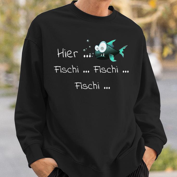 Here Fischi As A For Anglers Sweatshirt Geschenke für Ihn