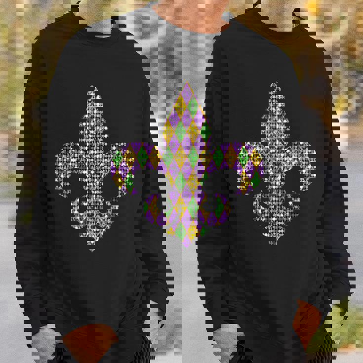 Fleur De Lis Mardi Gras Symbol Louisiana Carnival New Orlean Sweatshirt Gifts for Him
