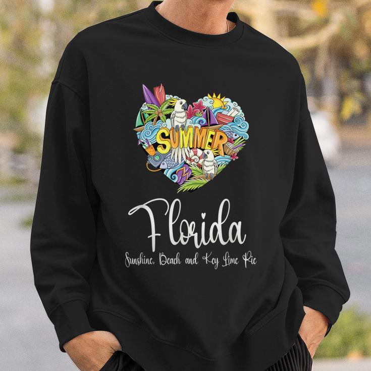 Florida Sunshine Beach And Key Lime Pie Florida Sweatshirt Geschenke für Ihn