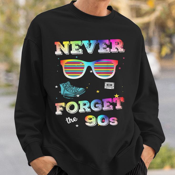 Never Forget 90S Retrointage Never Forget Sweatshirt Geschenke für Ihn