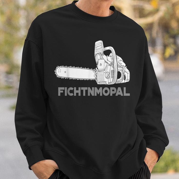 Förster Geschenke Chainsaw Fichtnmopal Mundart S Sweatshirt Geschenke für Ihn