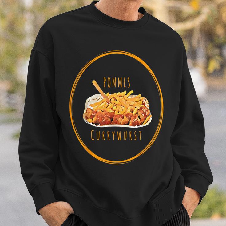 French Currywurst Barrier Mayo Ketchup Sweatshirt Geschenke für Ihn