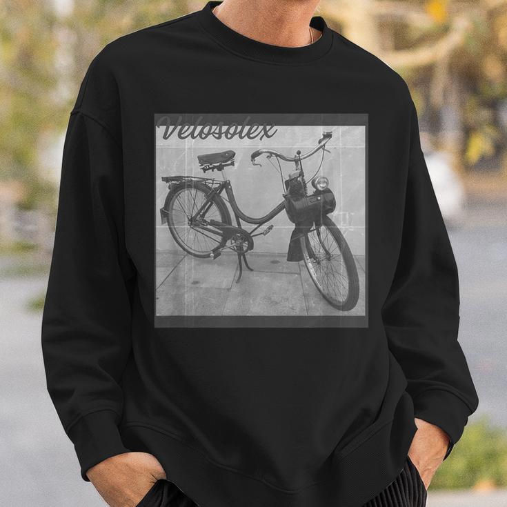 French Old Bike Front Wheel Driveelosolex Sweatshirt Geschenke für Ihn