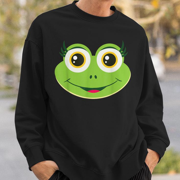 Frog Face Costume For Carnival And Fancy Dress Sweatshirt Geschenke für Ihn