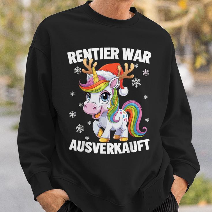 Christmas Unicorn Reindeer Was Out Sold Out Sweatshirt Geschenke für Ihn