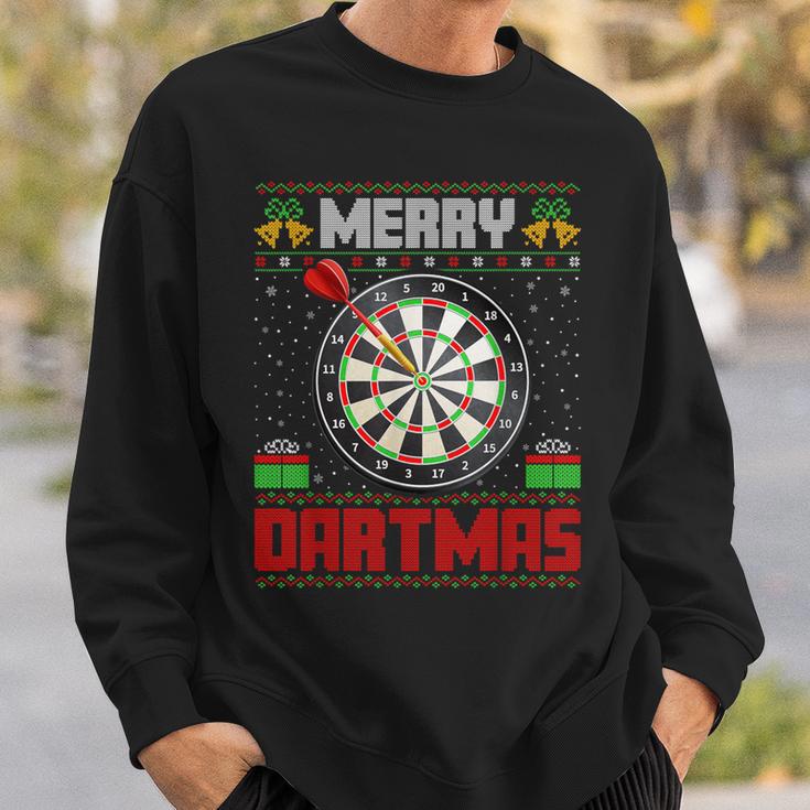 Dart Game Merry Dartmas Xmas Santa Ugly Dart's Christmas Sweatshirt Geschenke für Ihn