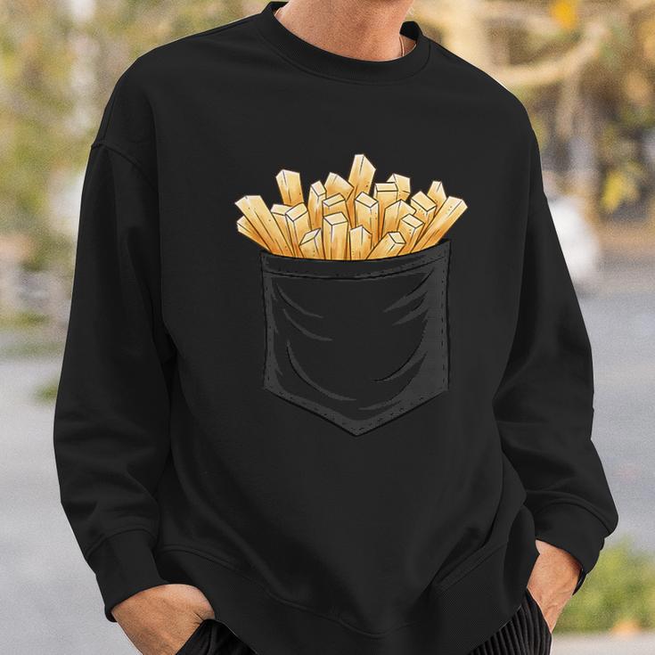 Fries Fast Food Chips In Your Bag Sweatshirt Geschenke für Ihn