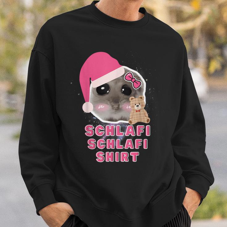 Hamster Sadhamster Hamstie Meme Schlafi Schlafi Sweatshirt Geschenke für Ihn