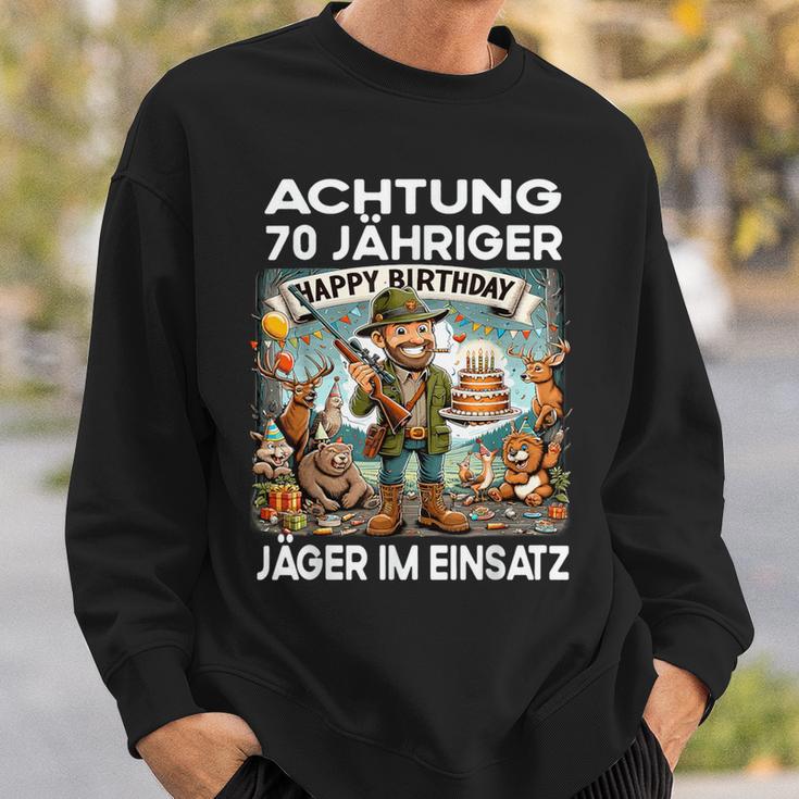 Hunter Forester Birthday 70 Years Old Sweatshirt Geschenke für Ihn