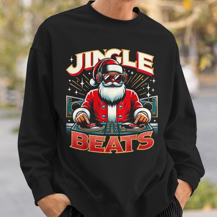 Jingle Beats Music Dj Santa Christmas Ugly Xmas Sweatshirt Geschenke für Ihn