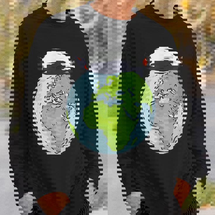 Lying Penguin Protection Earth Day Sweatshirt Gifts for Him