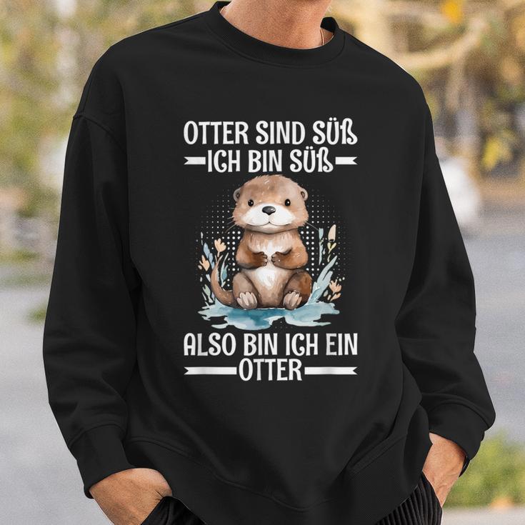 With Otter Sind Süß Ich Bin Süß Also Bin Ich Ein Otter Sweatshirt Geschenke für Ihn