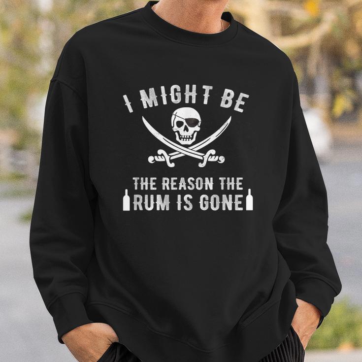 Pirate Pirate Drinking Rum Cruise Sweatshirt Geschenke für Ihn