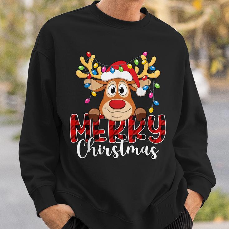 Reindeer Merry Christmas Family Sweatshirt Geschenke für Ihn