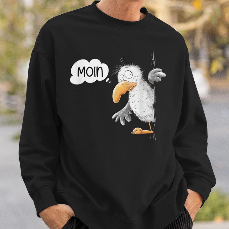 Seagull Cartoon I Sea Bird Animal Motif Moin North Sea Sweatshirt Geschenke für Ihn