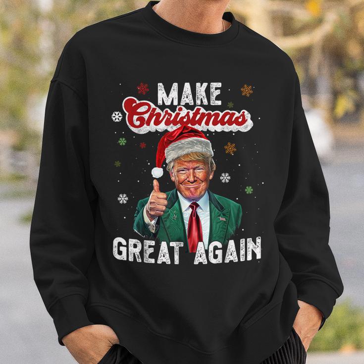 Trump Make Christmas Again Ugly Christmas Sweater Sweatshirt Geschenke für Ihn