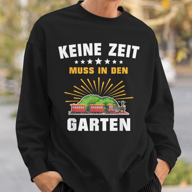 Gartenbahn Steam Train Model Railway Garden Slogan Sweatshirt Geschenke für Ihn