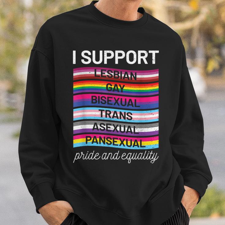 Gay Pride Lgbt Support Trans Pan Lesbian Bi Equality Sweatshirt Geschenke für Ihn