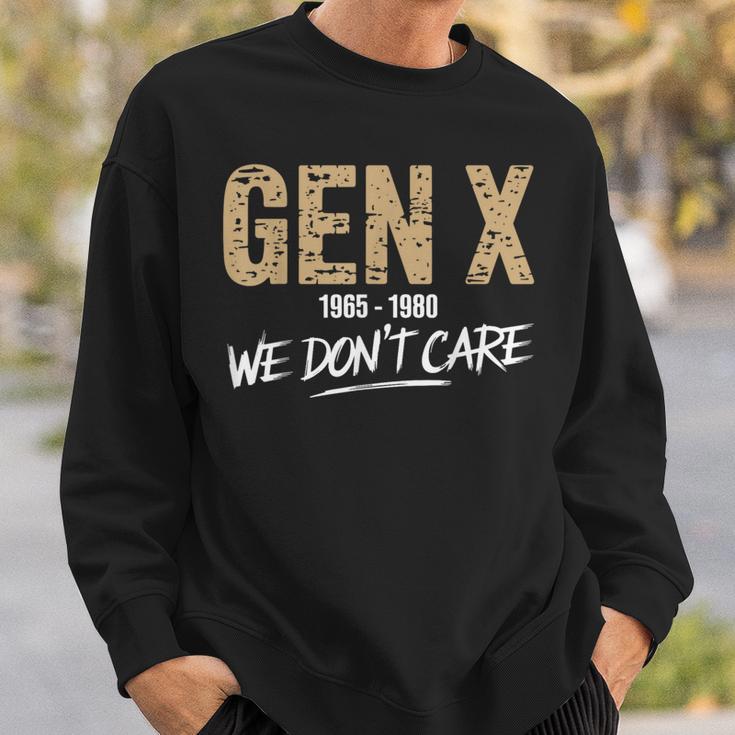 Gen X 1965-1980 We Don't Care Generation Xintage Sweatshirt Geschenke für Ihn